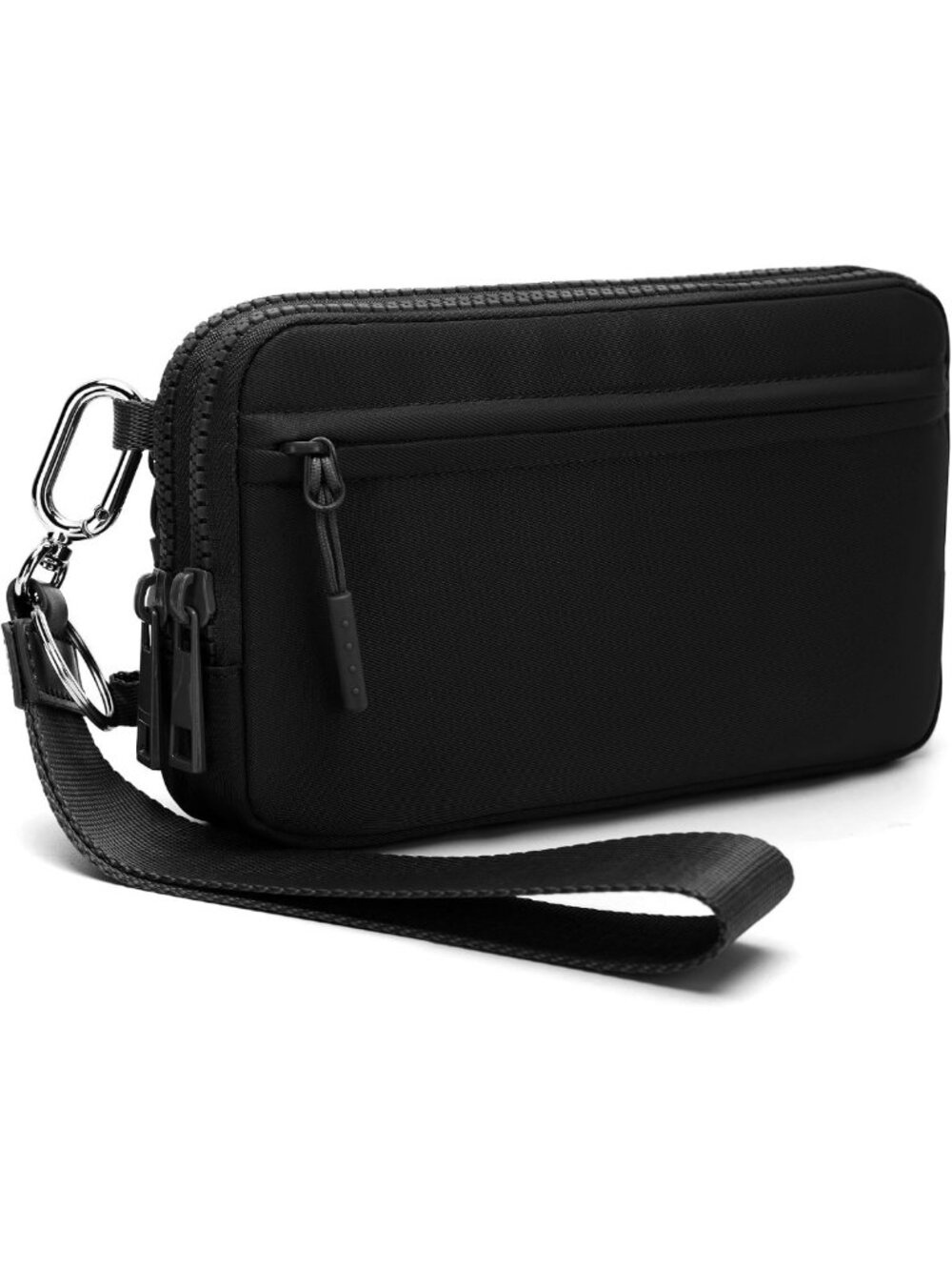 Stylish RFID Wristlet Wallet for Women - Versatile Crossbody Bag with 4 Zippers
